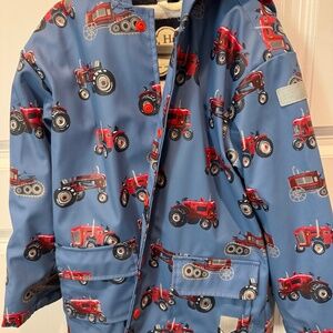 Hatley tractor raincoat kids size 6
